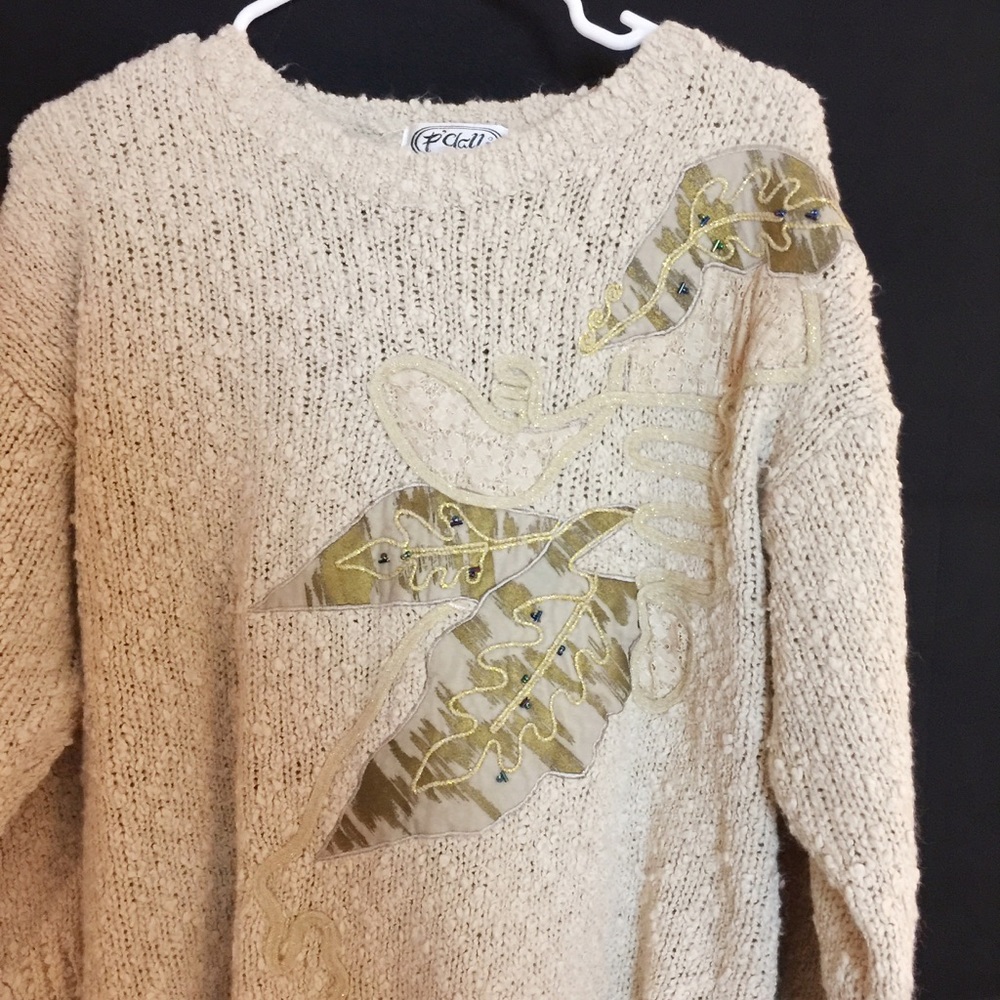 Vintage embroidered sweater by P'galli. - Picture 5 of 6